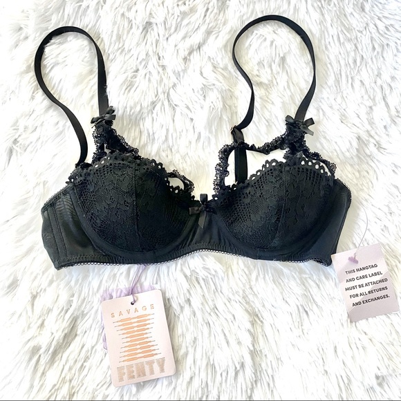 SXF Black Iridescent Lace Caged Bra - Picture 5 of 7